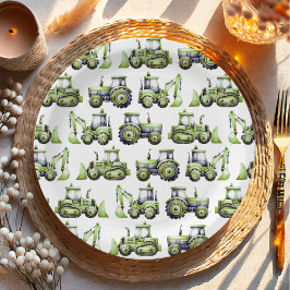 建築キッズ1st誕生日パーティー ペーパープレート