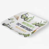 建築キッズ1st誕生日パーティー ペーパープレート (傾斜あり)