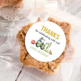 建築キッズ1st誕生日パーティー ラウンドシール