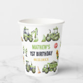 建築キッズ1st誕生日パーティー 紙コップ (正面)