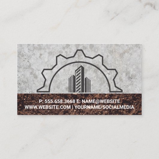 建築ギア | 作業用車両 | コンクリート土 名刺 (裏面)