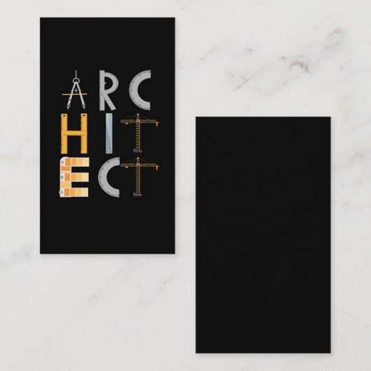 建築ギフト建築学生 名刺 (正面/裏面)