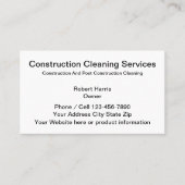 建築クリーニングサービス 名刺 (正面)