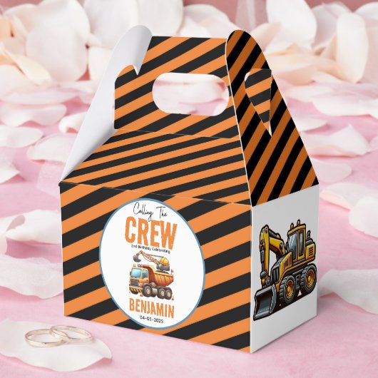 建築クルーのダンプトラックボーイ2nd誕生日 フェイバーボックス (ウェディング)