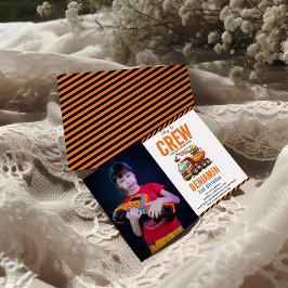 建築クルーのダンプトラックボーイ2nd誕生日 招待状