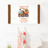 建築クルーのダンプトラック2nd誕生日 横断幕 (インサイチュ)