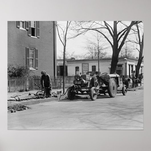 建築クルー、1925年。ヴィンテージ写真 ポスター (正面)