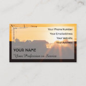 建築クレーン及びタワークレーン専門バス 名刺 (裏面)