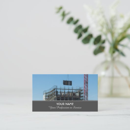 建築クレーン及びタワークレーン専門職ビジ 名刺 (スタンド正面)