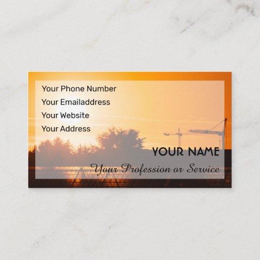 建築クレーン及びタワークレーン専門職ビジ 名刺 (裏面)