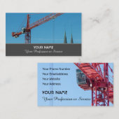 建築クレーン及びタワークレーン専門職ビジ 名刺 (正面/裏面)