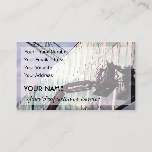 建築クレーン及びリフティングプラットフォームスペシャリスト 名刺 (裏面)