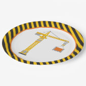 建築クレーン誕生日パーティ紙プレート ペーパープレート (アングル)