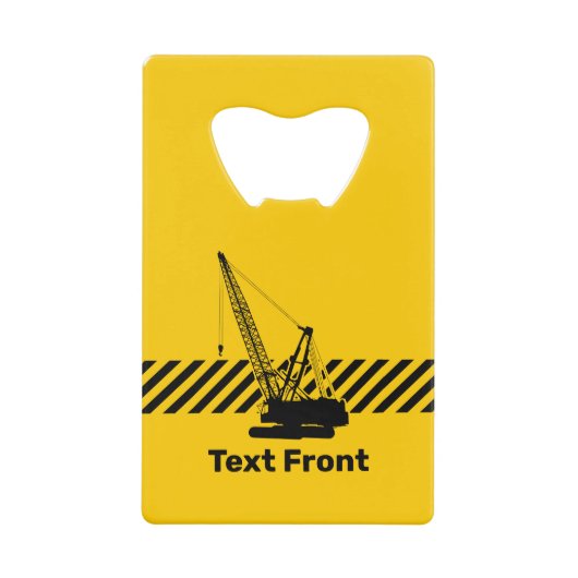 建築クレーン クレジットカード栓抜き (正面)