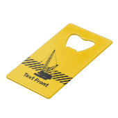 建築クレーン クレジットカード栓抜き (正面アングル)