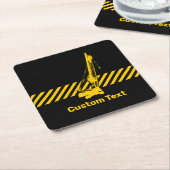 建築クレーン スクエアペーパーコースター (アングル)