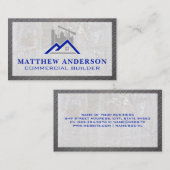 建築クレーン | プロパティ 名刺 (正面/裏面)