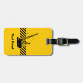 建築クレーン ラゲッジタグ (正面横)