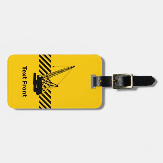 建築クレーン ラゲッジタグ (正面横)