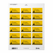 建築クレーン ラベル (フルシート)