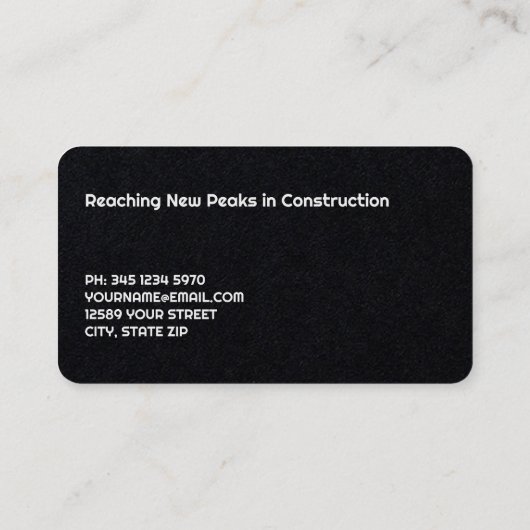 建築クレーン 名刺 (裏面)