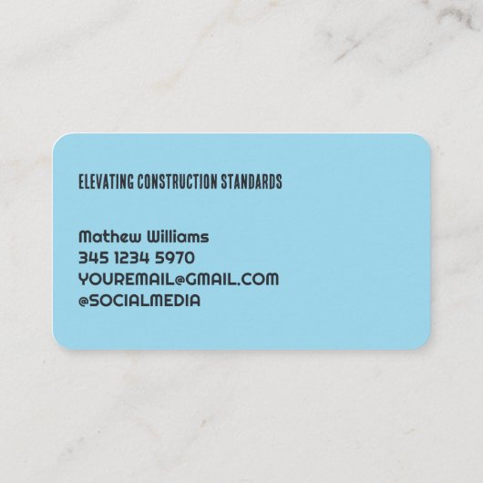 建築クレーン 名刺 (裏面)