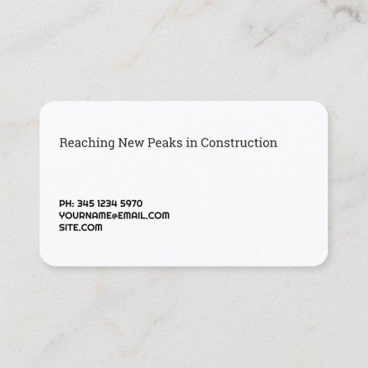 建築クレーン 名刺 (裏面)