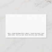 建築クレーン | 建物 名刺 (裏面)