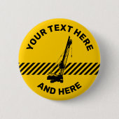 建築クレーン 缶バッジ (正面)