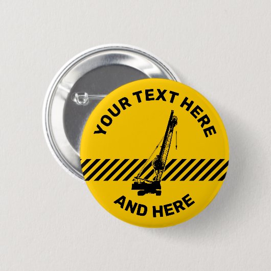建築クレーン 缶バッジ (正面&裏面)