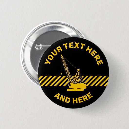 建築クレーン 缶バッジ (正面&裏面)