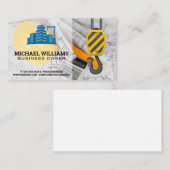 建築クレーン | 超高層ビル | ブループリント 名刺 (正面/裏面)