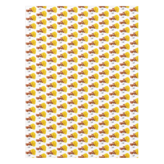 建築コンクリートメイソン懸命ハット長方形 テーブルクロス (正面)