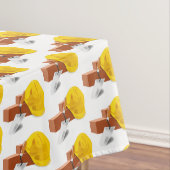 建築コンクリートメイソン懸命ハット長方形 テーブルクロス (インサイチュ)