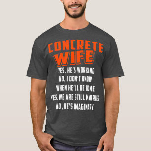 建築コンクリート妻コンストラクタ作業者 Tシャツ
