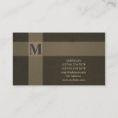 建築コンクリート建物懸命表面スタイル 名刺 (裏面)