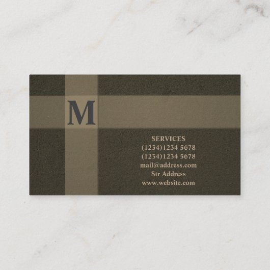 建築コンクリート建物懸命表面スタイル 名刺 (裏面)