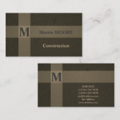 建築コンクリート建物懸命表面スタイル 名刺 (正面/裏面)