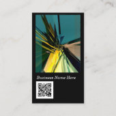 建築コンテンポラリー抽象芸術(QRコードあり) 名刺 (裏面)