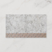 建築コーンおよび懸命ハット | 鋼コンクリート 名刺 (裏面)