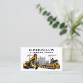 建築サイトと車両 名刺 (スタンド正面)