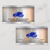 建築サイトと車両 名刺 (正面/裏面)