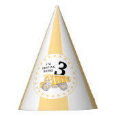 建築サイトの下の誕生日の少年のパーティー帽子 パーティーハット (正面)