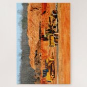 建築サイトの背景 ジグソーパズル (縦)