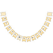 建築サイトの誕生日会バナーの下 バンティングフラッグ (全)