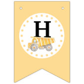 建築サイトの誕生日会バナーの下 バンティングフラッグ (第2の旗)