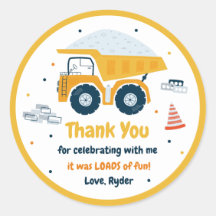 建築サイトダンプトラック掘り誕生日の好意