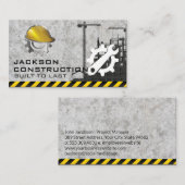建築サイトビルド | 進行中の作業 名刺 (正面/裏面)