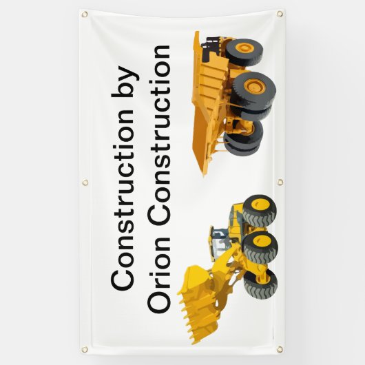 建築サイト屋外サインバナー 横断幕 (縦)