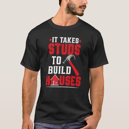 建築サイト建築作業者 Tシャツ (正面)